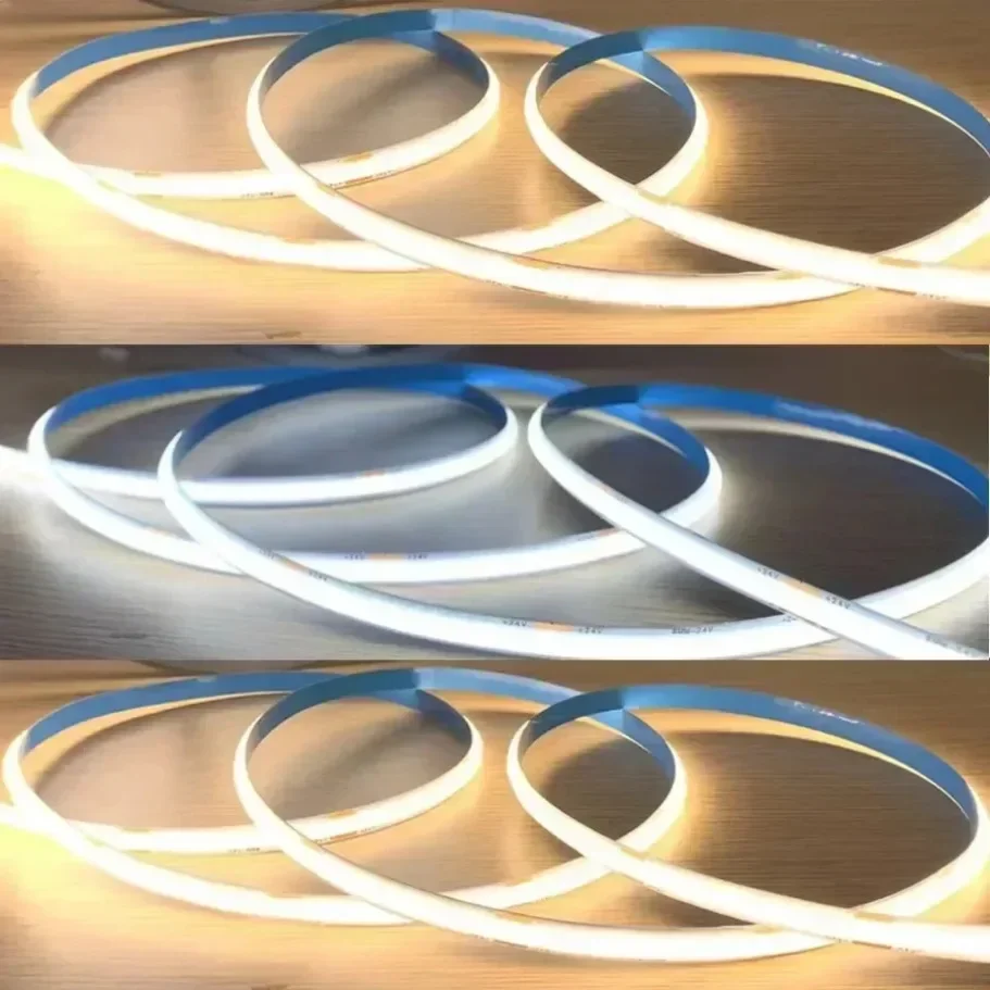 Ultra-Luminous USB-Powered COB LED Strip Light with Adjustable Touch Sensor and Hand Scan Dimming