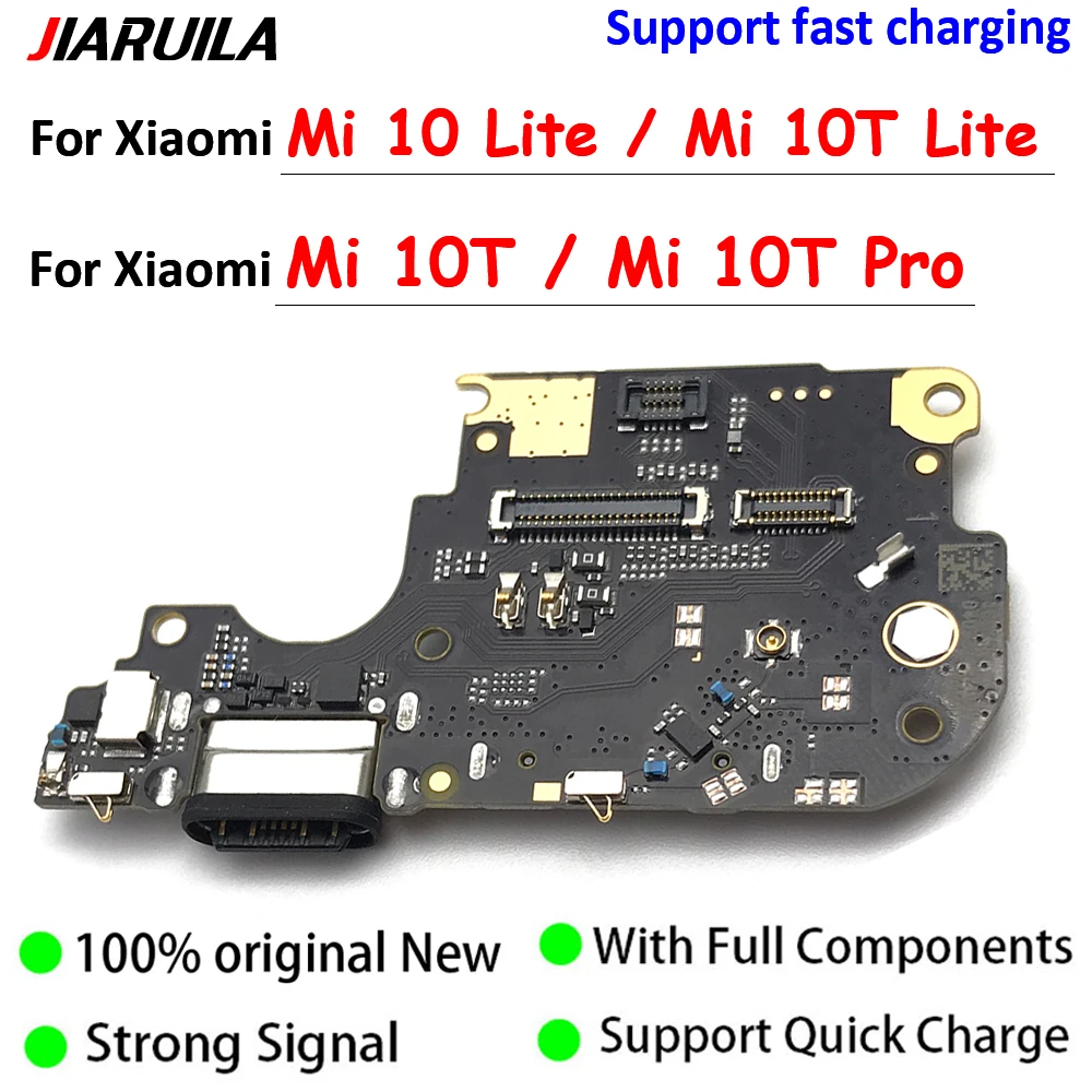 

100% Original USB Charging Port Charger Board Flex Cable Dock Plug Connector With Microphone For Xiaomi Mi 10T Pro 10 10T Lite