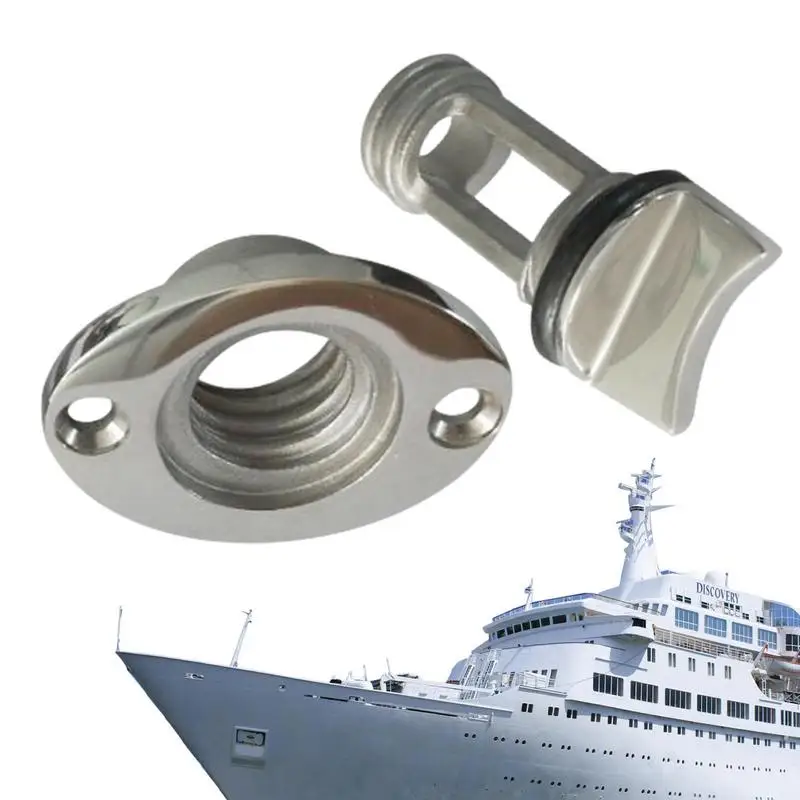 

Штепсельная Вилка для канализатора лодки, штепсельная пробка из нержавеющей стали для канализатора, 38x50 мм, противокоррозийная сменная сливная пробка для большинства лодок