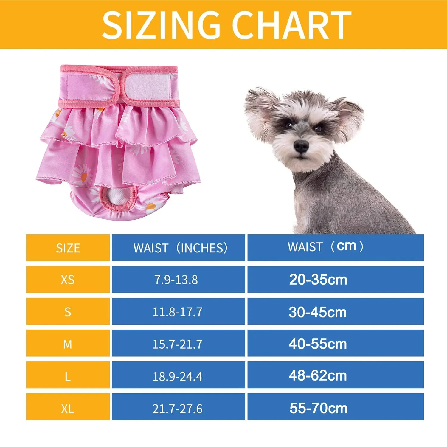 Dog Diapers Pet Diapers Dog Nappies Pet Physiological Pants Floral Female Dog Diapers Small Middle Dogs Chihuahua Teddy Breathable Shorts Underwear Pet Supplies