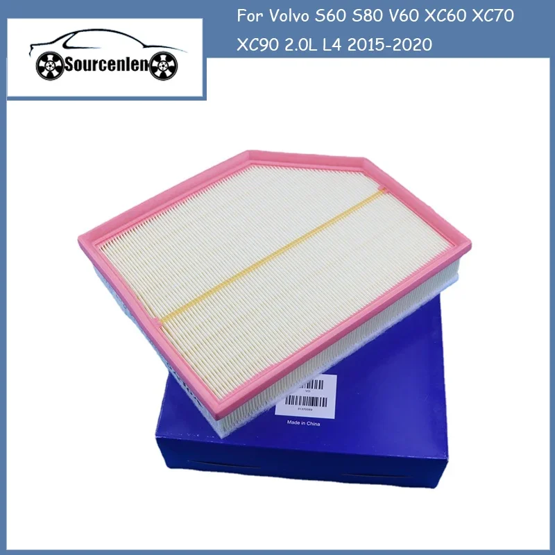 Engine Air Filter 31370089 for Volvo S60 S80 V60 XC60 XC70 XC90 2.0L L4 2015