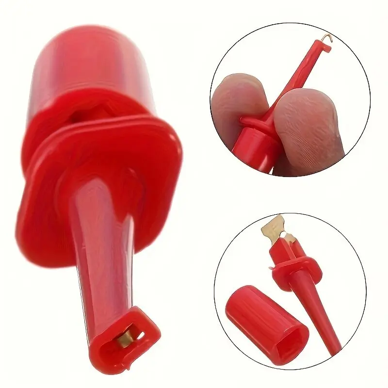 Alligator clips 10pcs mini single test hook clip test probe for electronic testing IC grabber