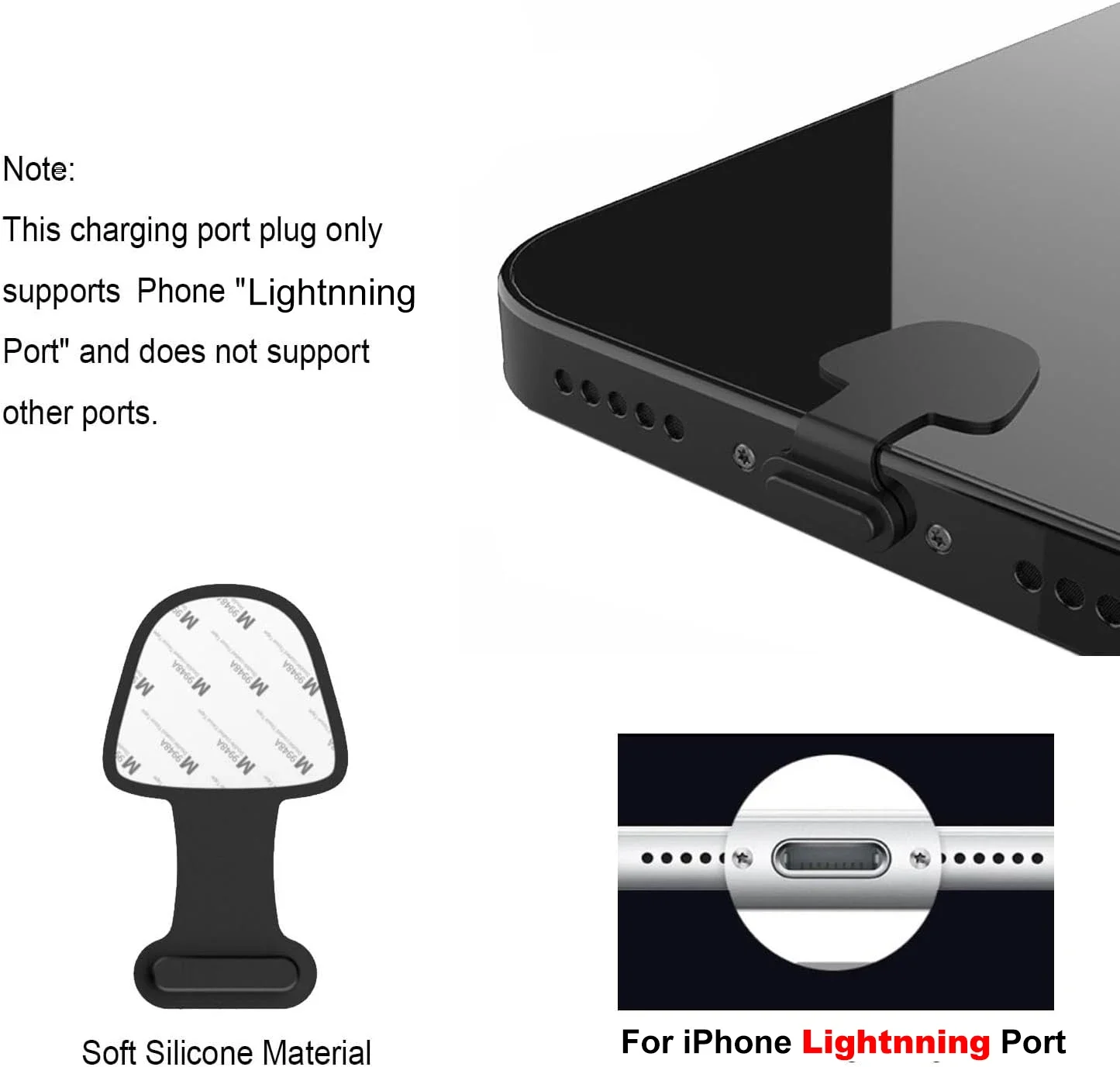 Anti-Lost Lightnning Dust Plug DustPlugs For iOS Lightnning DustPlug for iPhone 14 13 12 Xr XsMax Charging Port Protective Cover