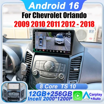Radio Multimedia para Auto Android 16 para Chevrolet Orlando 2009 2010 2011 2012-2018, Reproductor con Bluetooth, Carplay, GPS, Estéreo, 4G, Wifi 1