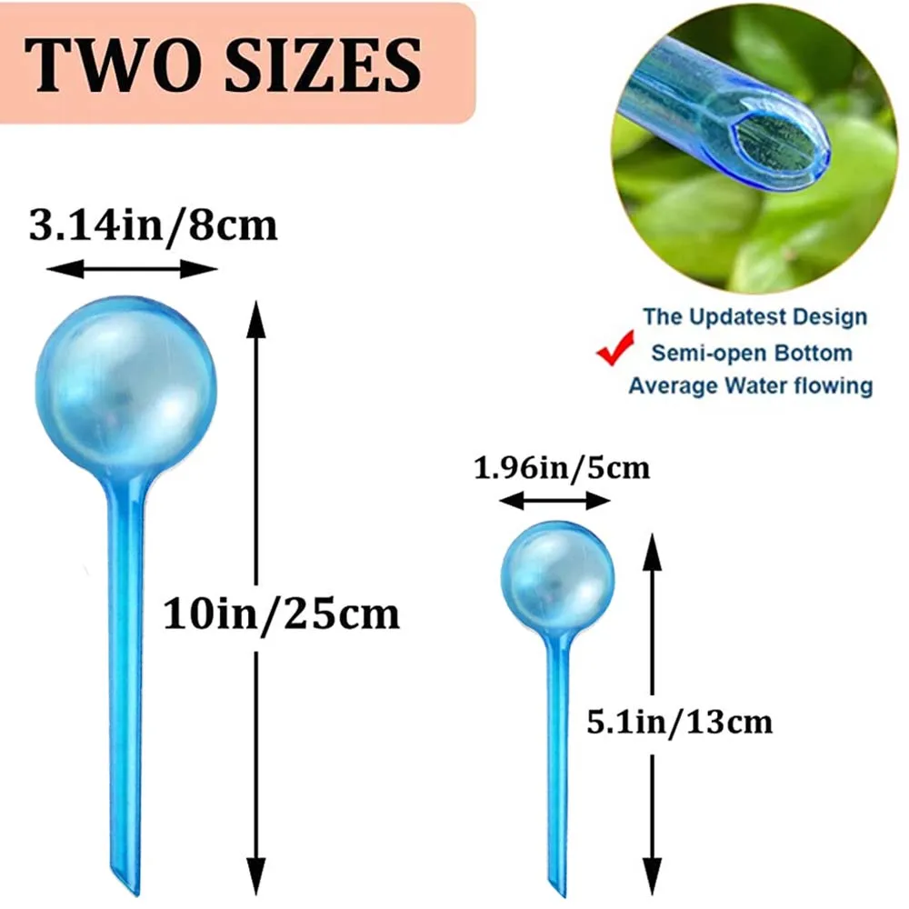 Plant Waterer 3Pc Automatic Plant Watering Bulbs Self Watering Globe Balls Water Device Drip Irrigation System for Garden Flower Plants