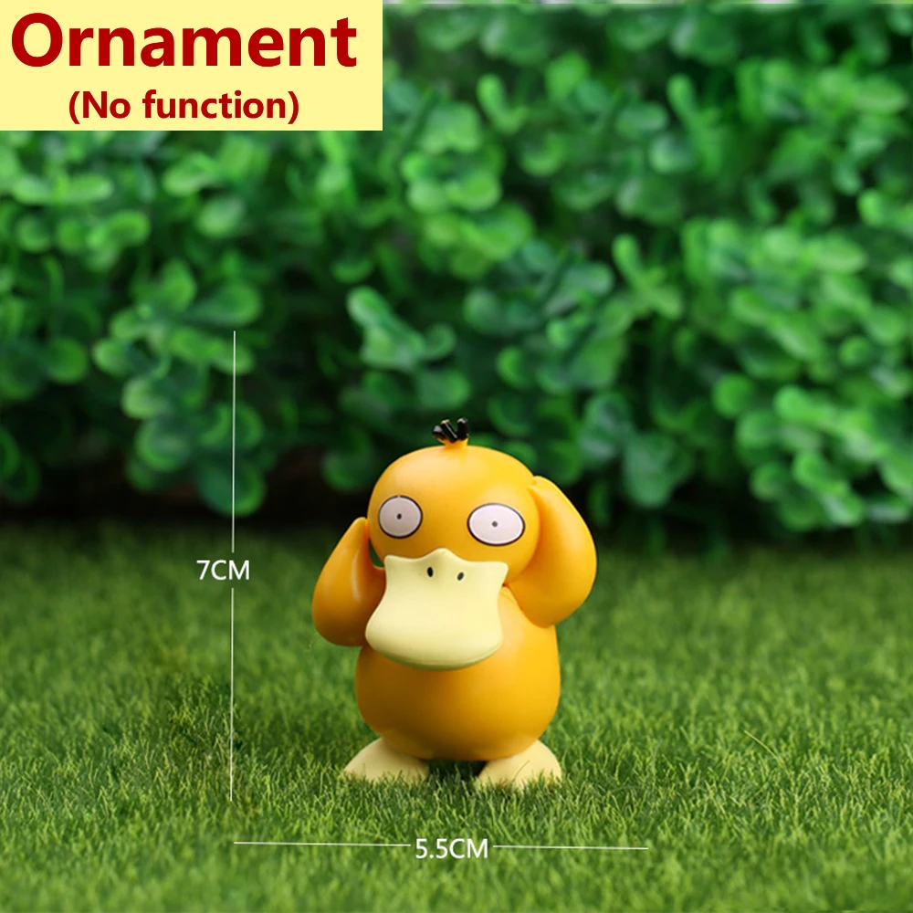 2022 Anime Pokemon Pikachu Psyduck Character Kettle Dancing Duck Music Box Children Toys Models Kawaii Children's Birthday Gifts venom toys Action & Toy Figures