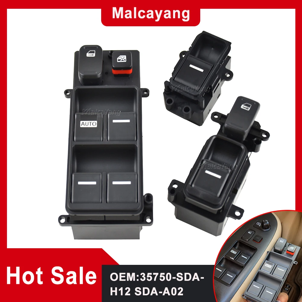 Muslimatexb Per Honda Accord 2003 2004 2005 2006 2007 Ricambi Auto Pulsante Interruttore Serratura Porta Principale Alzacristallo Elettrico
