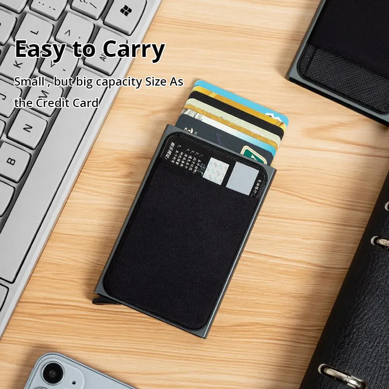 1Pc-Grey-Aluminum-Card-Holder-RFID-Credit-Card-Holder-Automatic-Pop-up ...