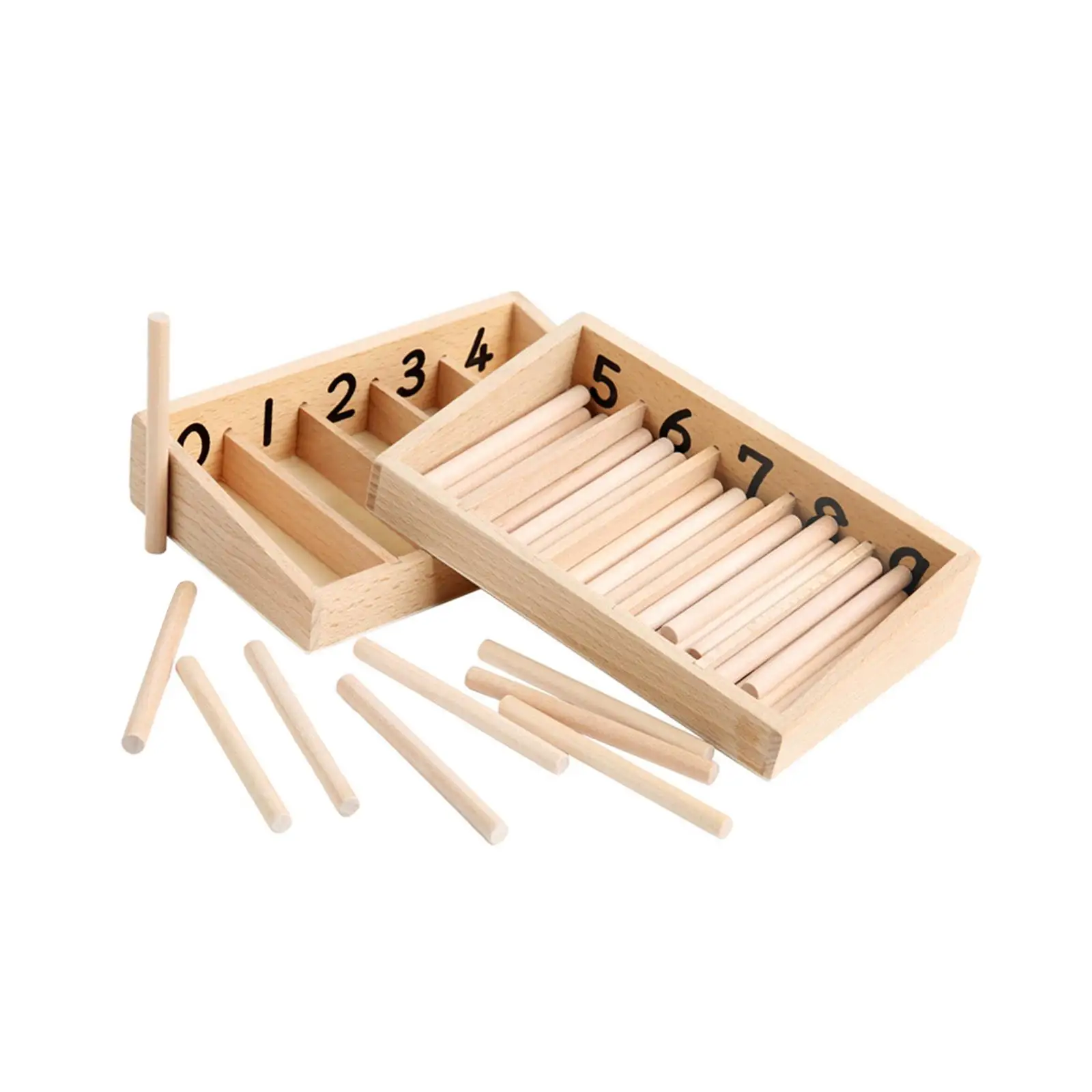 

Montessori Spindle Box Mathematical Toy Boys Girls Preschool Teaching Aids