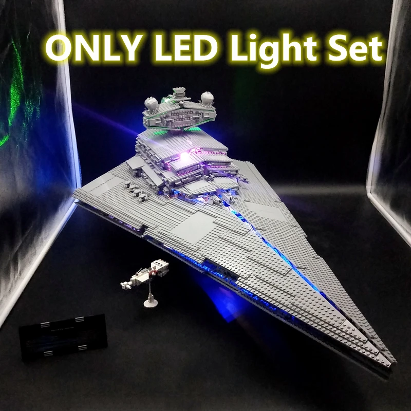 In Stock Rc Led Light Set Per Compatibile Con Lego 10030 05027 Imperial Star Destroyer Building Bricks Blocks Accessory