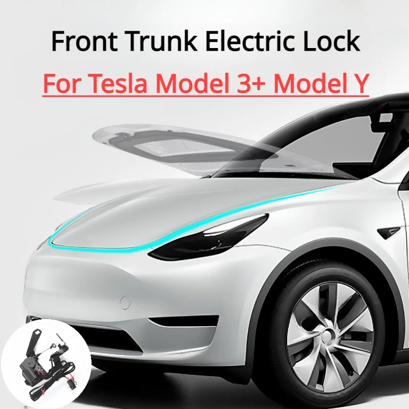 

Electric Lock Soft Close for Tesla Model 3+ Model Y Front Spare Box Electric Suction Lock New Model3 Highland 2024 Accessories