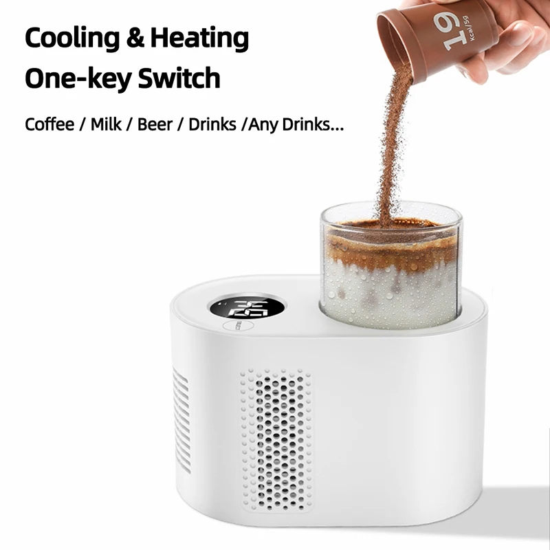 3 In 1 Smart Yogurt Maker Electric Heating Cooling Cup for Home Office Milk Coffee Cup Warmer Cooler Mini Desktop Fridge
