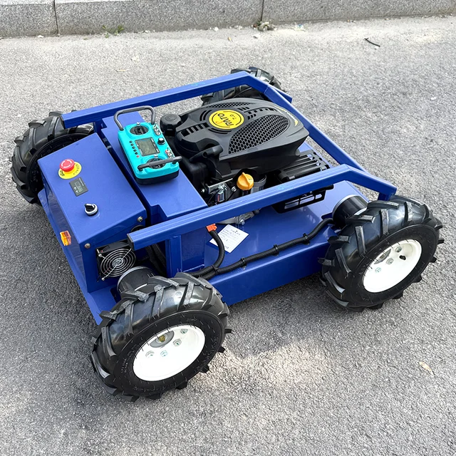 Remote Control Lawn Mower Brush Cutter Engine Lawn Mower Caterpillar Lawn Mower 4