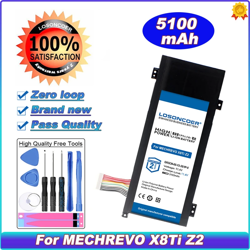 

GK5CN Battery For TONGFANG GK5CN5Z GK5CN6Z GK5CN4Z GK6Z5CN For MECHREVO X8Ti, X8Ti Plus, Z2 For Getac GK5CN5Z GK7CN6S