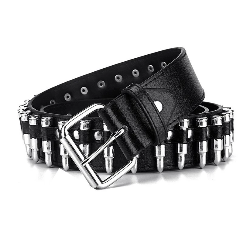 Xingqing y2k Gothic Punk Belt 2000s Women Solid Color