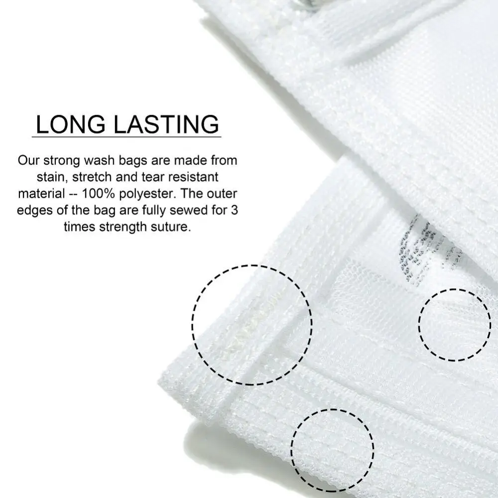 

4 Size Laundry Bag Bra Underwear Socks Foldable Zippered Mesh Laundry Basket Household Clothes Laundry Care Accessories