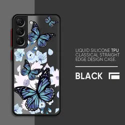 Retro Butterfly Design Phone Case - Colorful Protective Cover - Galaxy A70 A70s (UUAVA01)