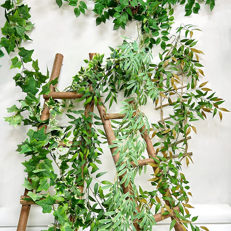 

200CM Artificial Eucalyptus Vine Outdoor Wedding Decoration Shooting Props Arrangement Vine Landscape Ornaments