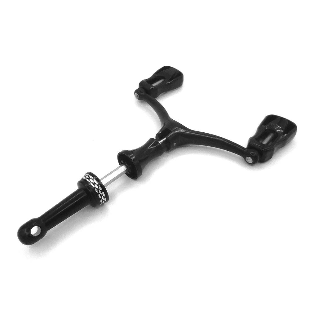 Folding Spinning Reel Dual-grip Handle Replacement Hollow Knob Fishing Wheel DIY Modified Fishing Tackle for Spinning Fishing Reels Fishing Reels Spinning Fishing Accessory