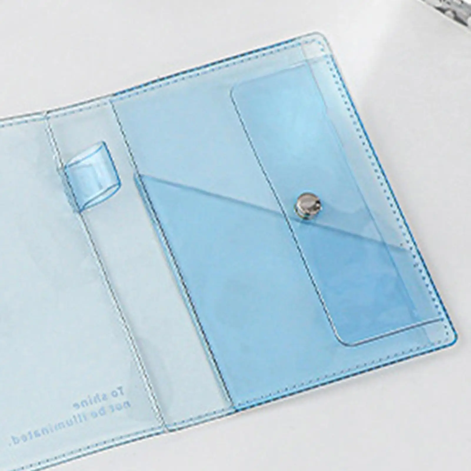 A7 Nachfüllbares Notizbuch Transparentes PVC Loseblatt-Notizbuch Dreifach Gefaltetes Akkordeon-Journal Ästhetischer Taschenplaner Notizbuch – Detail 9