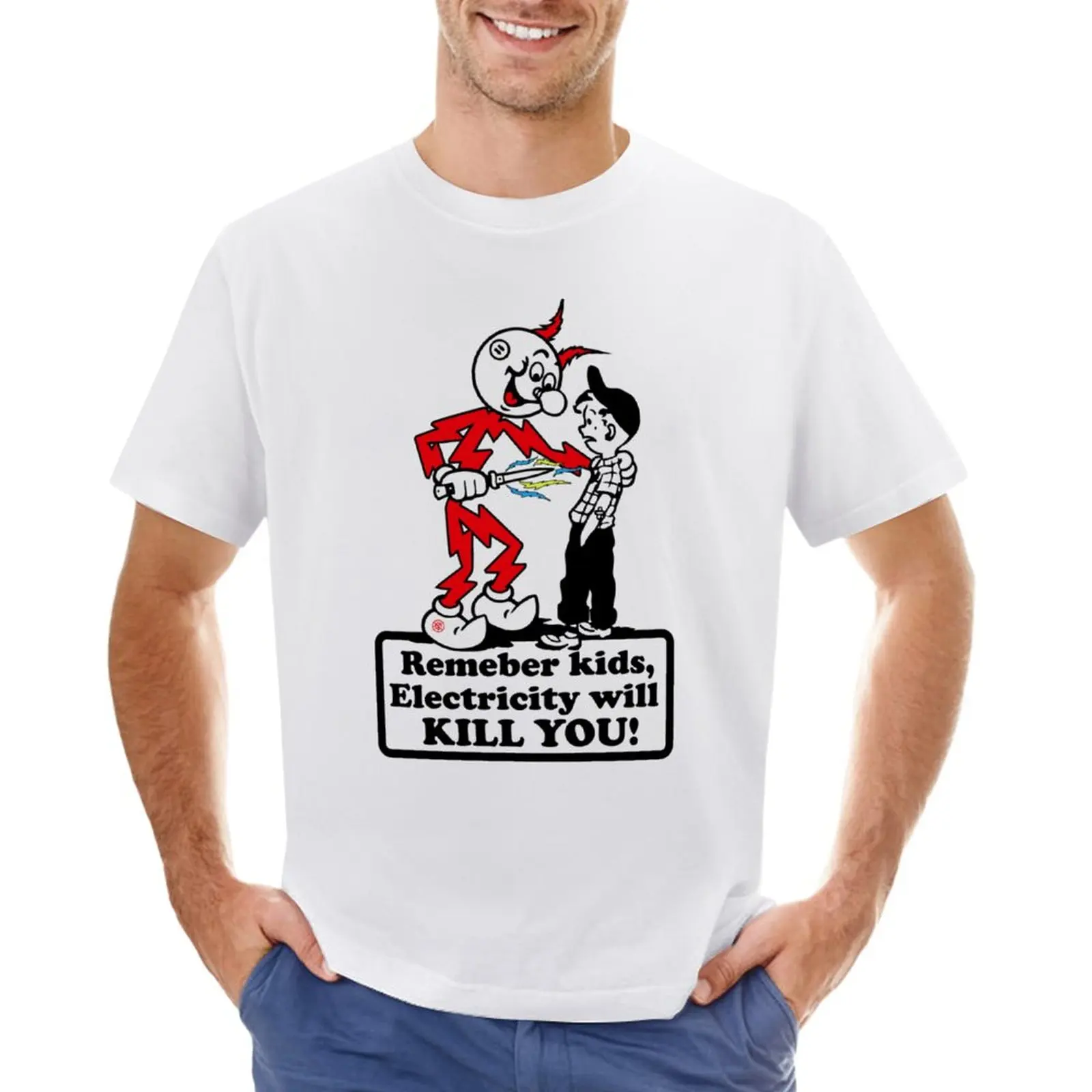 

Reddy 'Killowatt Warning T-Shirt heavyweights customizeds tshirts for men
