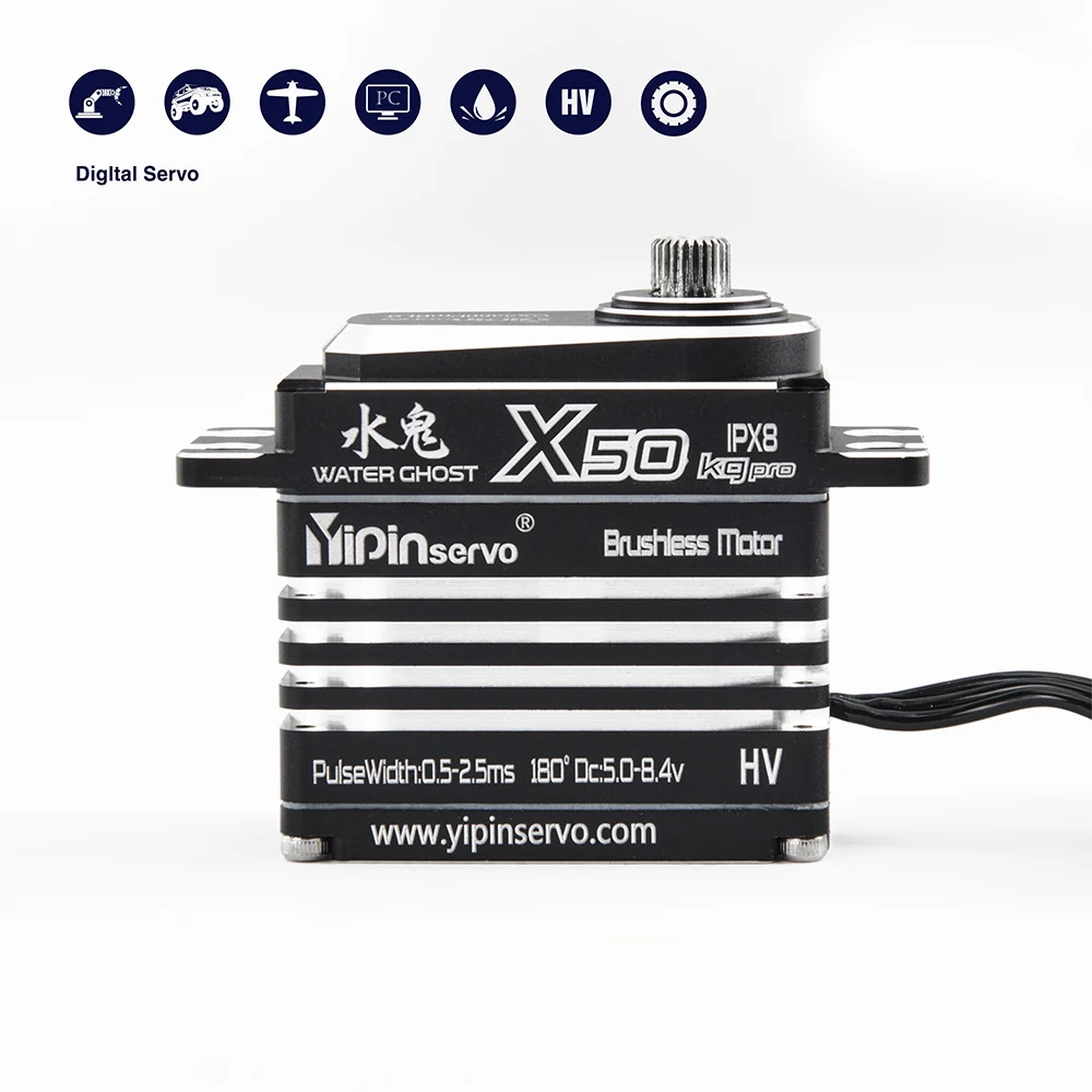 GX Yipin X50 PRO 50KG 25T HV IPX8 Waterproof Brushless Digital