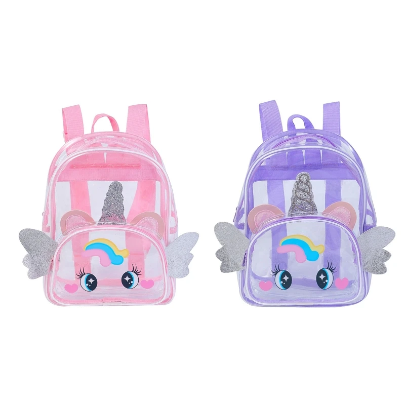 

Clear Backpack See-through Casual Daypack Travel Shoulder Bag