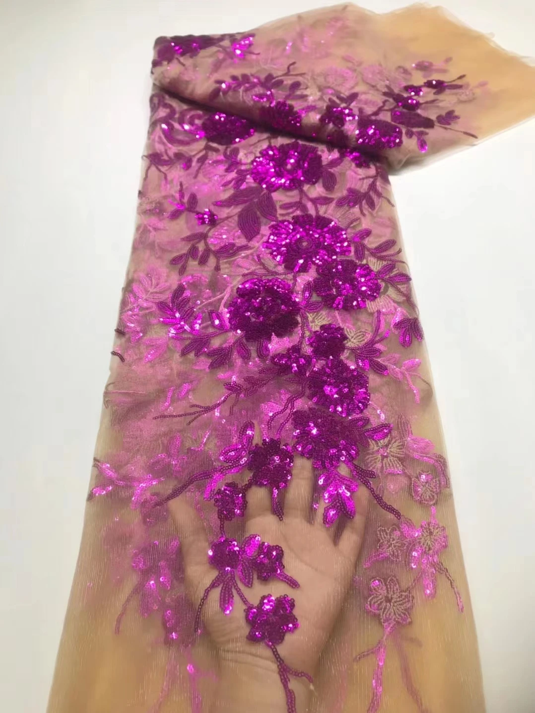 

Нигерия 9 цветов изысканные блестки вышитые ботанические цветы, кружевная сетчатая модная женская одежда Великолепное вечернее платье