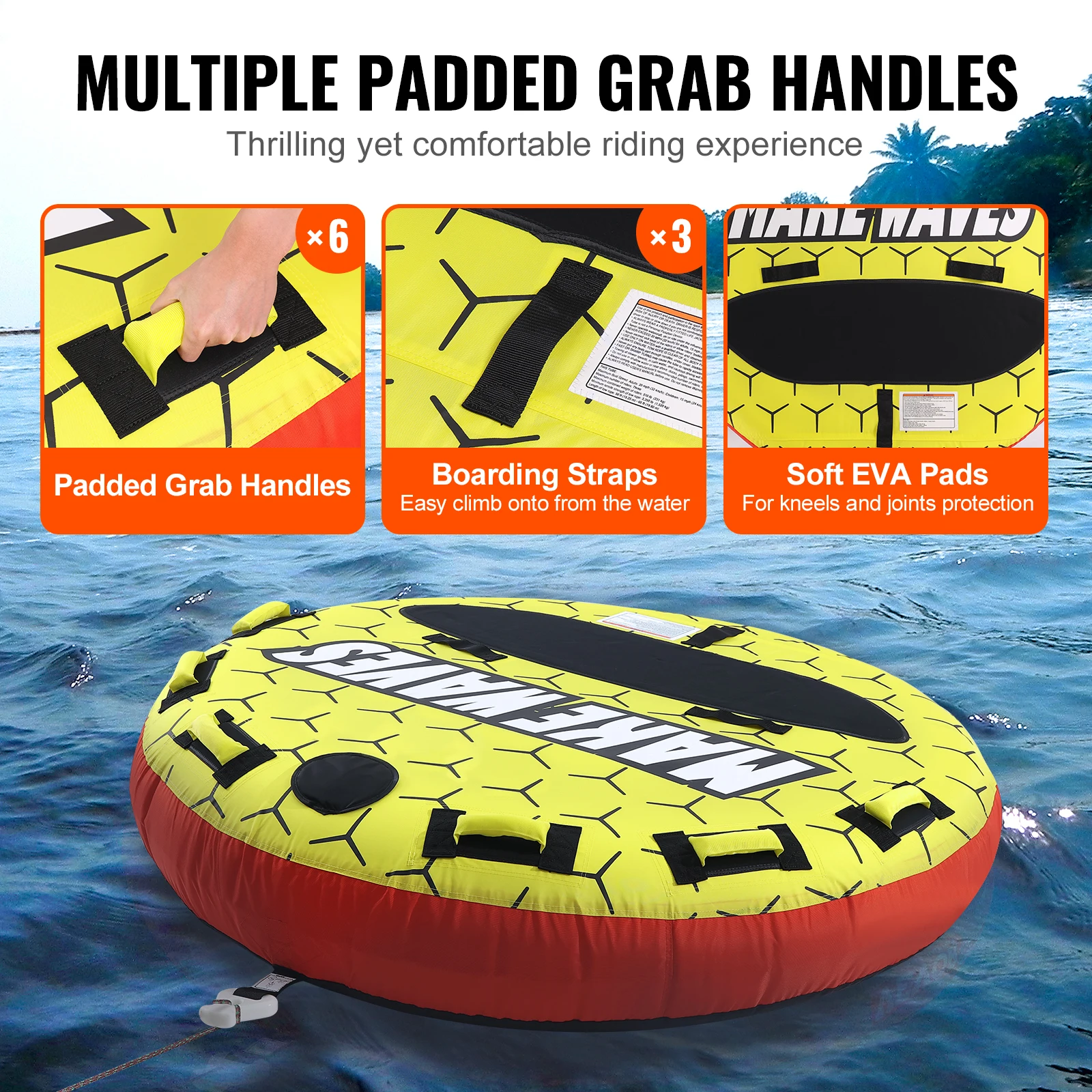 SucceBuy 63" Towable Tube 5