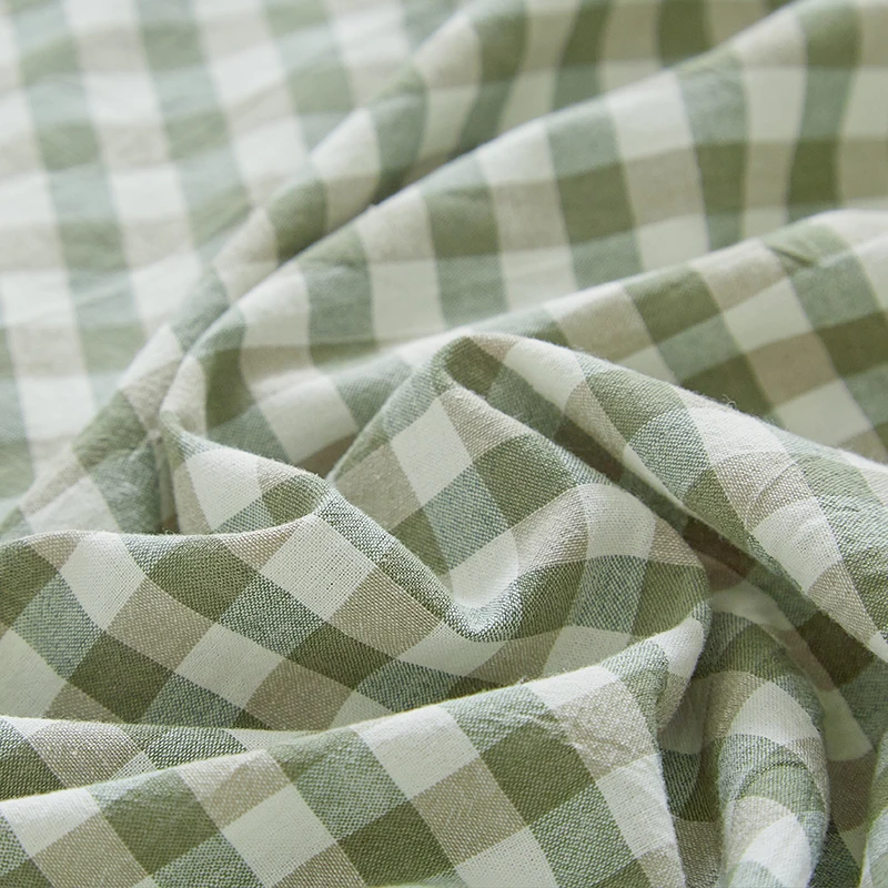 Pillowcase Envelope Style Plaid Couples Plain Ins 48x74cm 100% Pure Cotton Home Textile Household Bedroom Throw Pillow Case 4