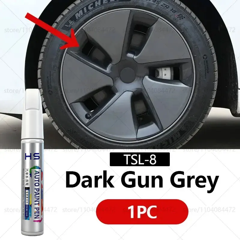 For Tesla Model 3 Y X S Scratch Removal and Wheel Hub Touch Up Pen Paint Clear C
