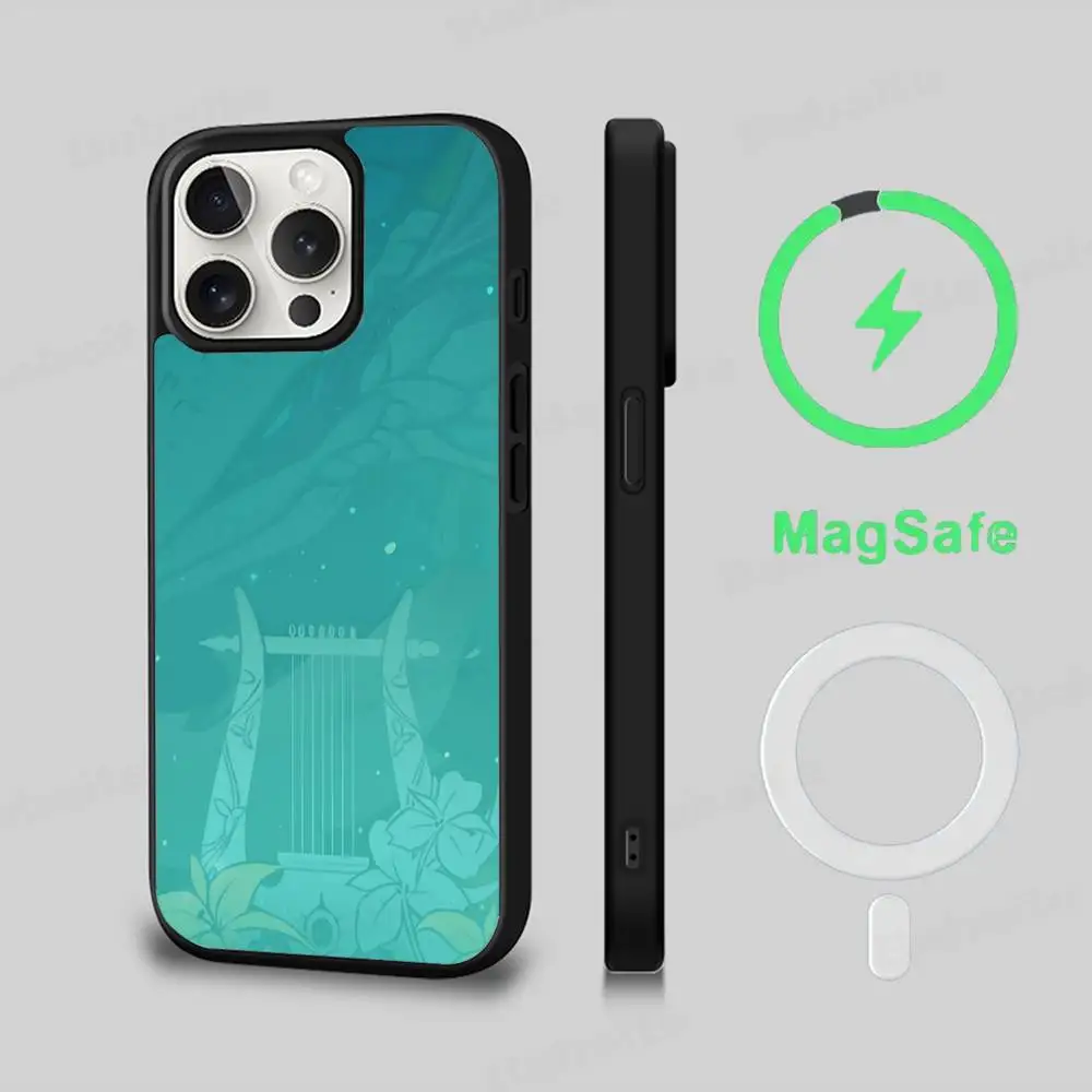 Honkai Star Rail Inspired Magnetic Phone Case with Wireless Charging Compatibility