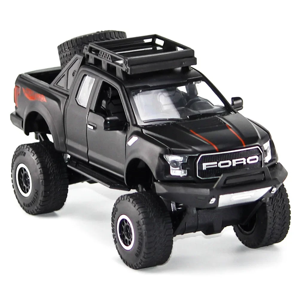 

1: 32 Fu специальный автомобиль из сплава F150 Raptor модифицированный большой фут детский звук и фото внедорожник возврат игрушечный автомобиль