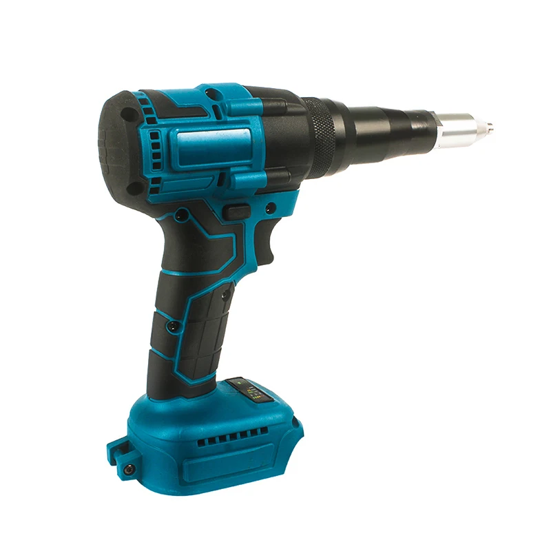 Brushless Electric Rivet Gun 2.4-4.8mm Rivet Nut Gun Automatic Riveting Tool With LED Light For Makita 18V Battery No Battery rivet gun rivet nut tool rivet gun set