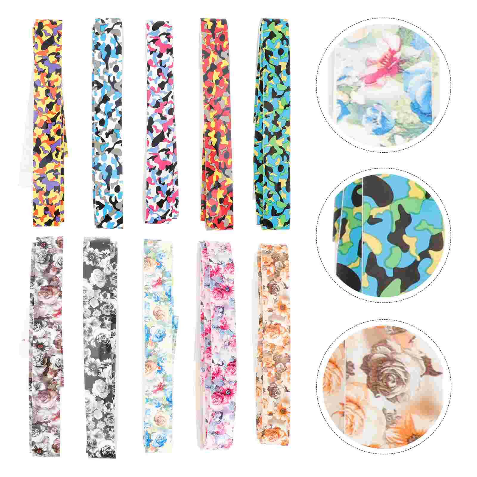 

10Pcs Fishing Rod Anti-Slip Belt Racket Wrapping Tapes Badminton Sweatband