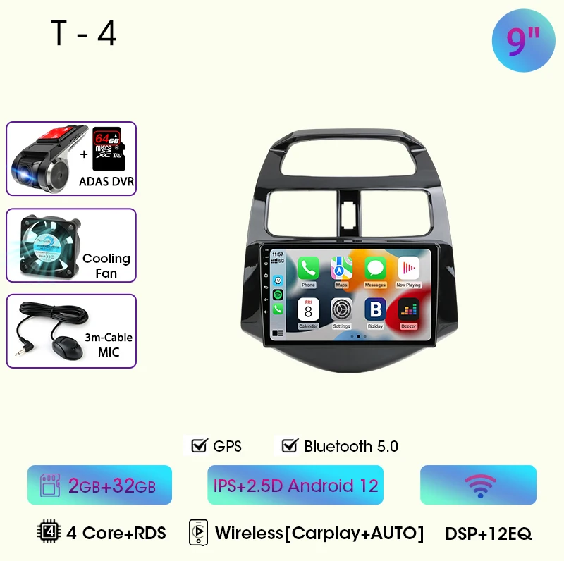 T4-CarPlay-ADAS DVR