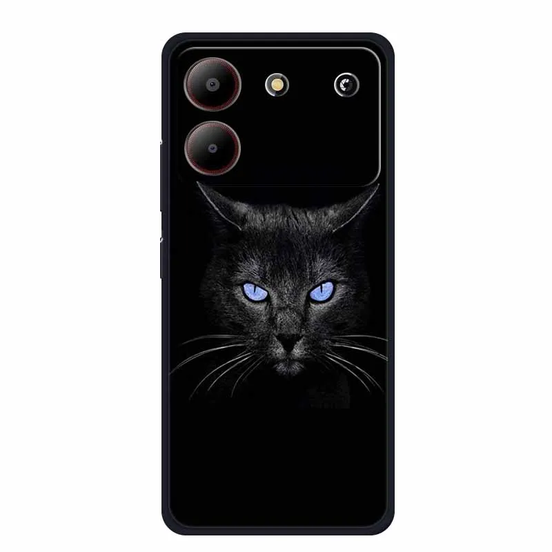 Sleek Black Silicone Soft Back Cover Case