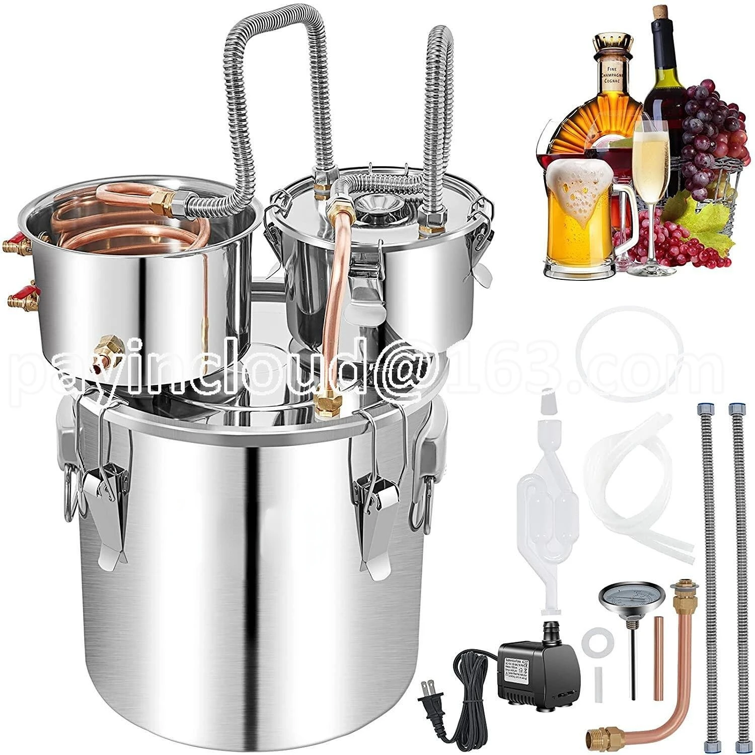 

distiller brewing equipment distillation barrel liquor fruit wine pure dew machine fermentation integrated