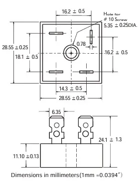 2PCS KBPC2506 Bridge Rectifier 25A 600V ASEMI