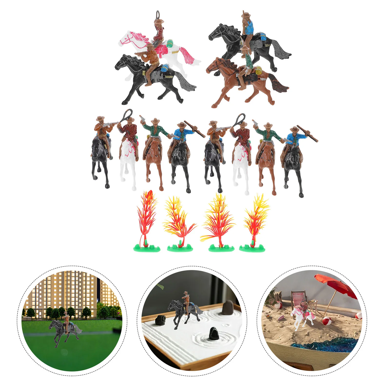 

Cowboy Action Figures Plastic Toys American Figures Horse Realistic Cowboy Figures Wild West Cowboys Toys