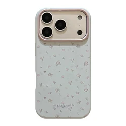 Cute Little Flower Phone Case INS Korea - Soft Cover s - iPhone 15 (Blue)