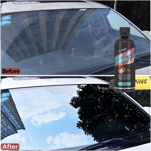 Car Glass Oil Film Remover Window Cleaner AIVC Windshield Polishing Compound Water Stain Removal Paste Anti-rain Car Household 5