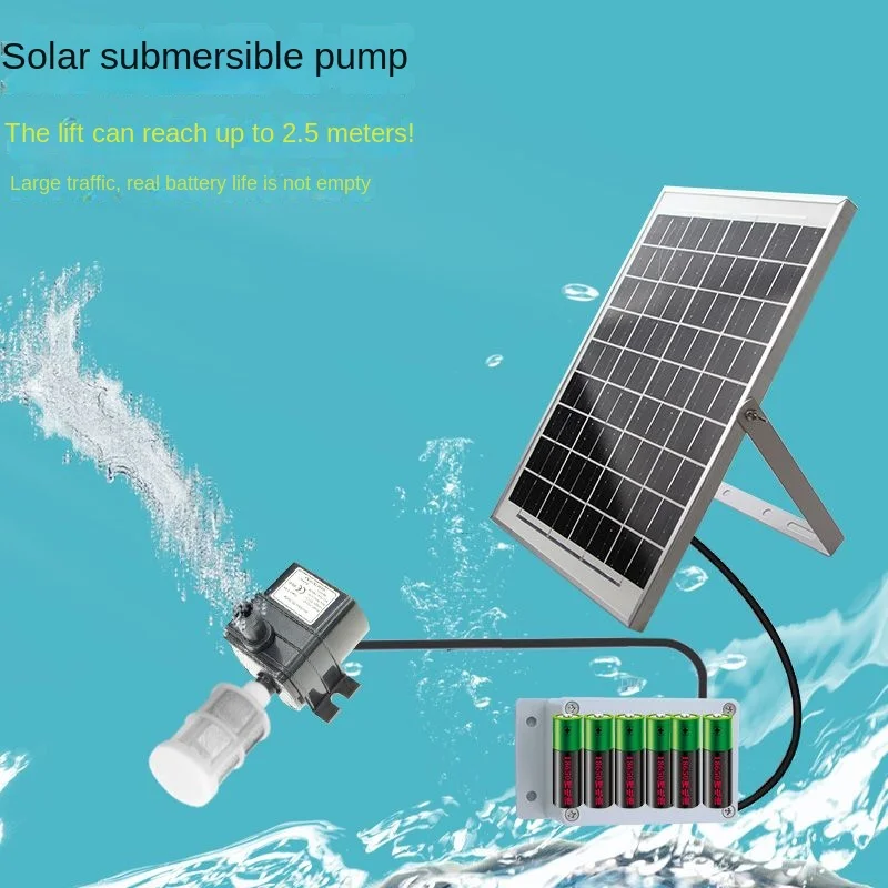 Solar Water Pump Power Storage Mute Fountain Large Flow Rockery Outdoor Circulating  Pump - AliExpress