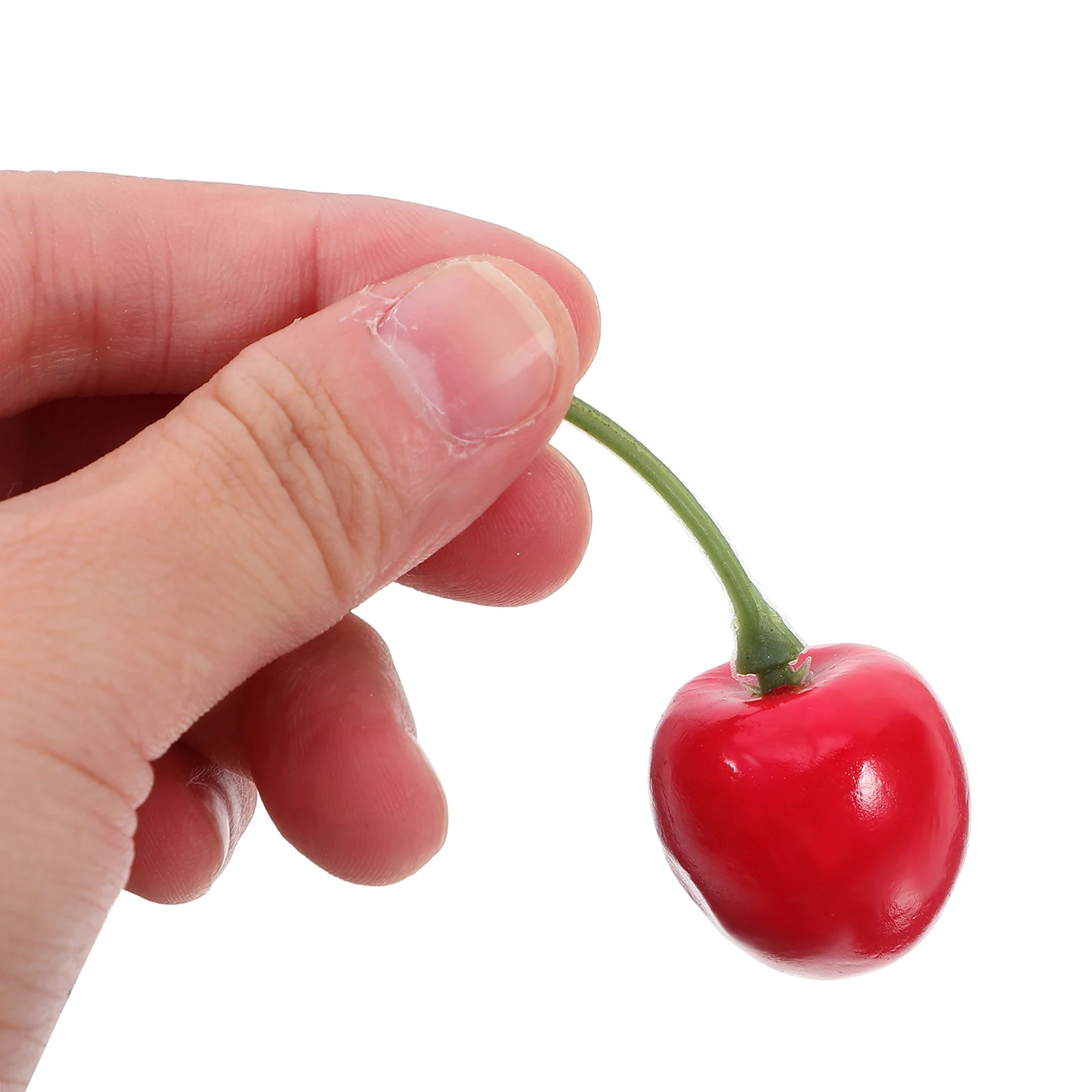 Simulation Fruit Model Artificial Cherries Cherry Cake Topper Accessories Foam Fake Party Decor 20 Pcs artificial fruits and vegetables