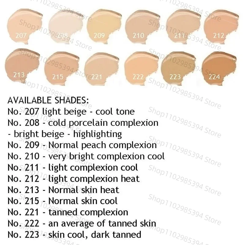 30g Full Cover Foundation Spf30 Liquid Matte Foundation for Oily Skin Acne and Eye Bags Waterproof Long-lasting Makeup