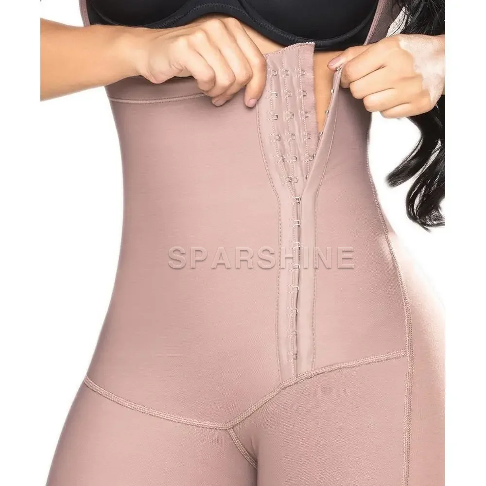 Fajas Abdomen Control Mujer High Compression Body Shaperwear With Zipper Slimming Flat Belly Butt Lifter Bodysuit