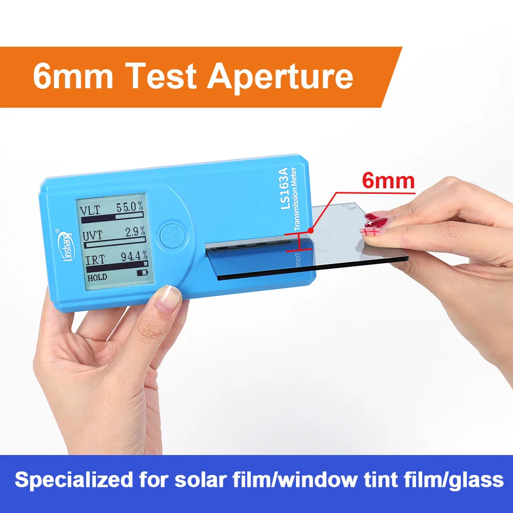 Solar Film Transmission Meter Window Tint Meter Solar Film Tester 3 in 1 Transmission Meter Car Tint Uv Ir Vlt Transmission for Window Film LS163 LS163A