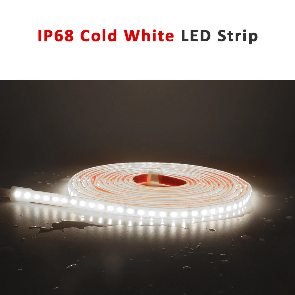 Waterproof LED Strip Lights - 24V, IP68, Multi-Length Options, Ideal for Outdoor and Pool Lighting