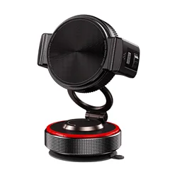 Universal 360° Rotating Magnetic Car Phone Holder with Vacuum Suction and Foldable Stand (As show)