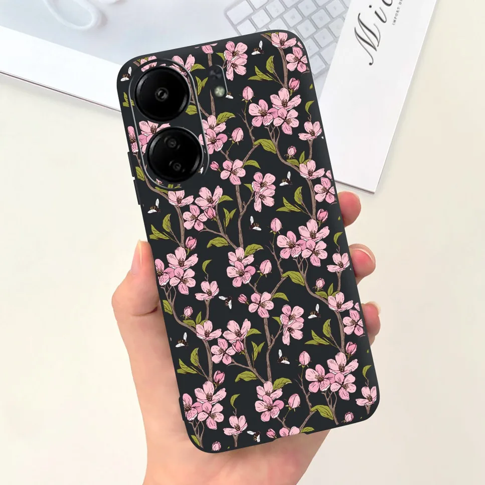 For Xiaomi POCO C65 Case Cute Cartoon Cat Painted TPU Silicone Back Cover For Xioami POCO C65 POCOC65 C 65 6.74 Phone Case Funda